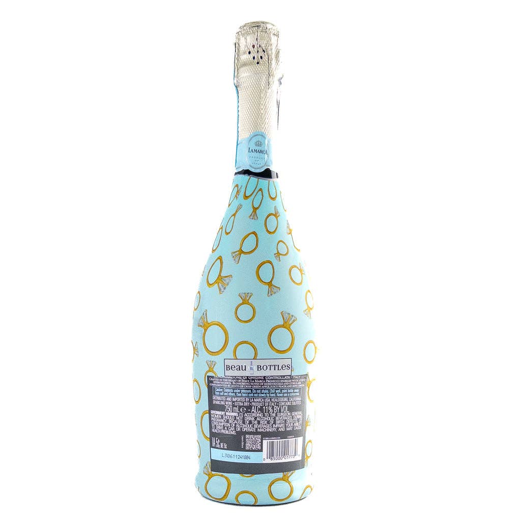 Bottle Wrap Blue Engagement Ring - Prosecco Collection