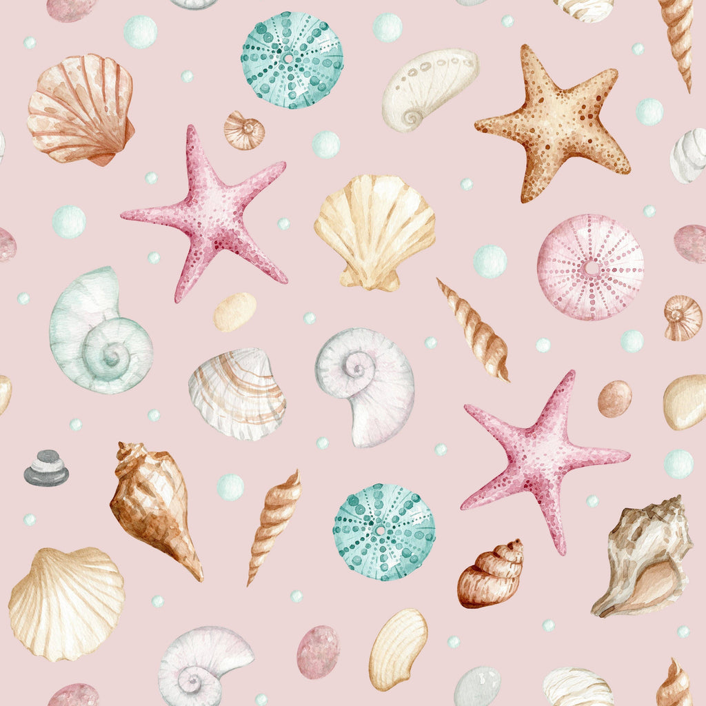 Bottle Wrap Pink Seashells - Champagne Collection