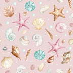 Bottle Wrap Pink Seashells - Champagne Collection