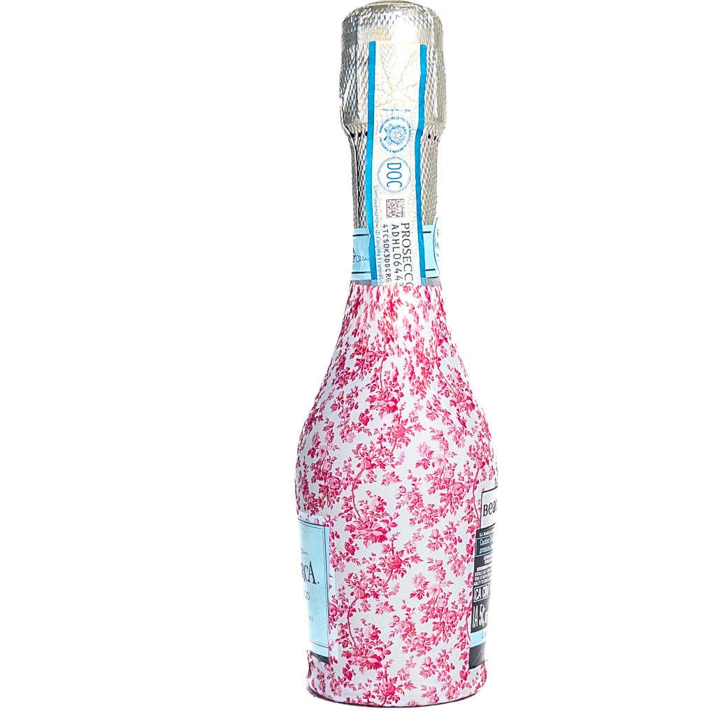 Bottle Wrap Pink Floral - MINI Prosecco Collection (6 labels included)