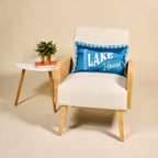 Scalloped Rectangle Throw Pillow–Lake House