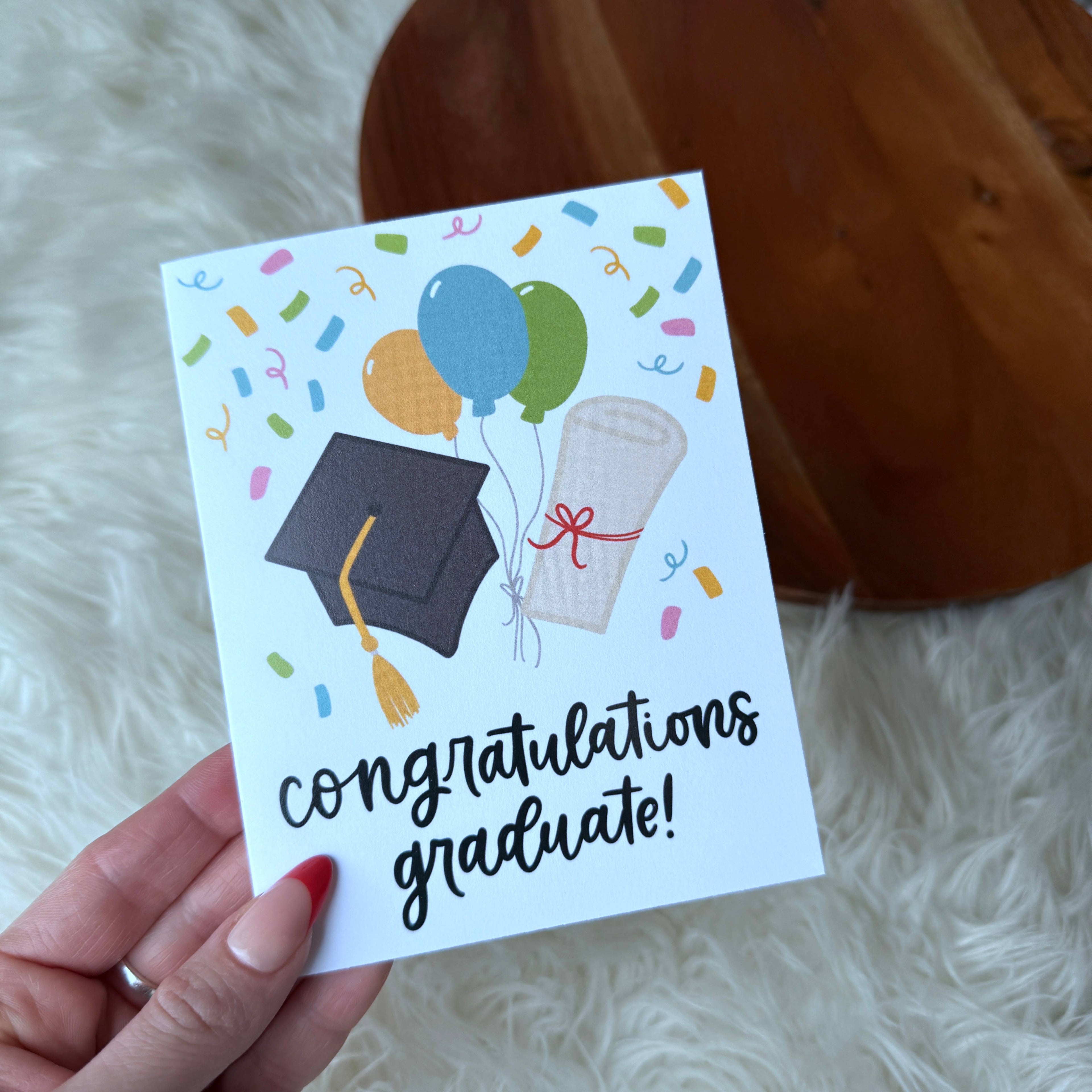 "Congratulations graduate!" Graduation Celebration Card