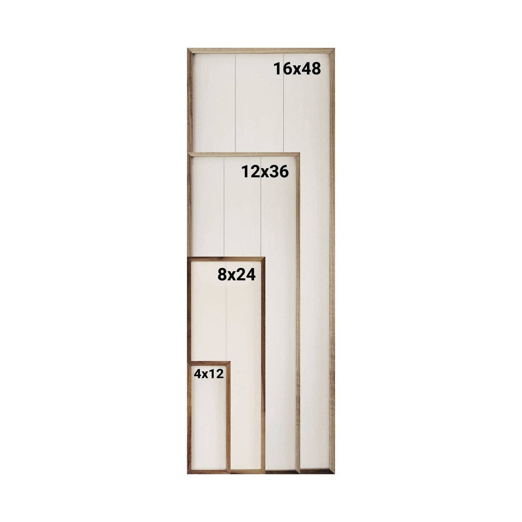 Personalized Zip City State Vertical White: 4 x 12 x 1.5