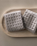 Stone Waffle Washcloth Set