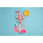 Pink Fish/Stripe Reversible Swimsuit & Tutu Set