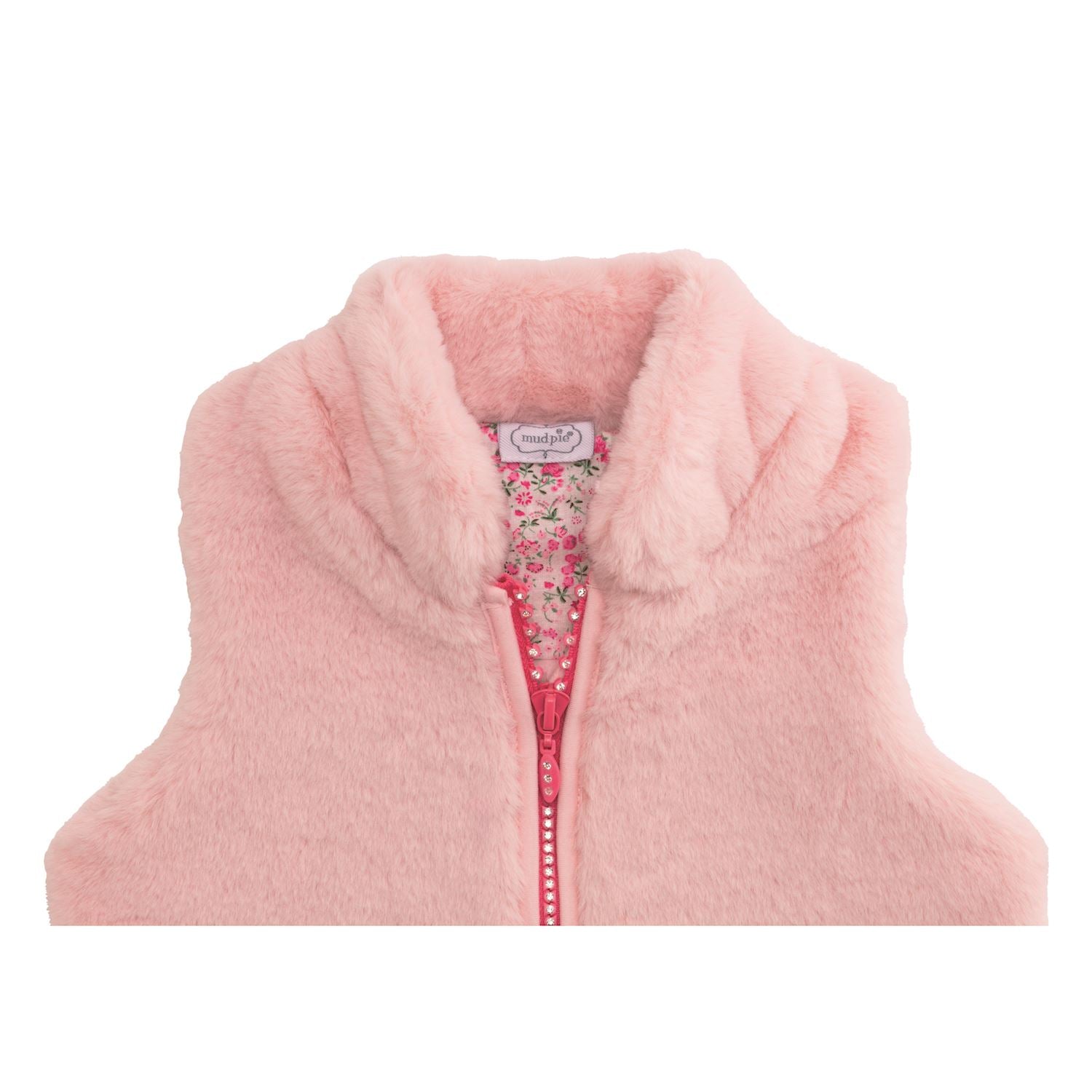 Pink Fur Zip Vest (2T-3T)