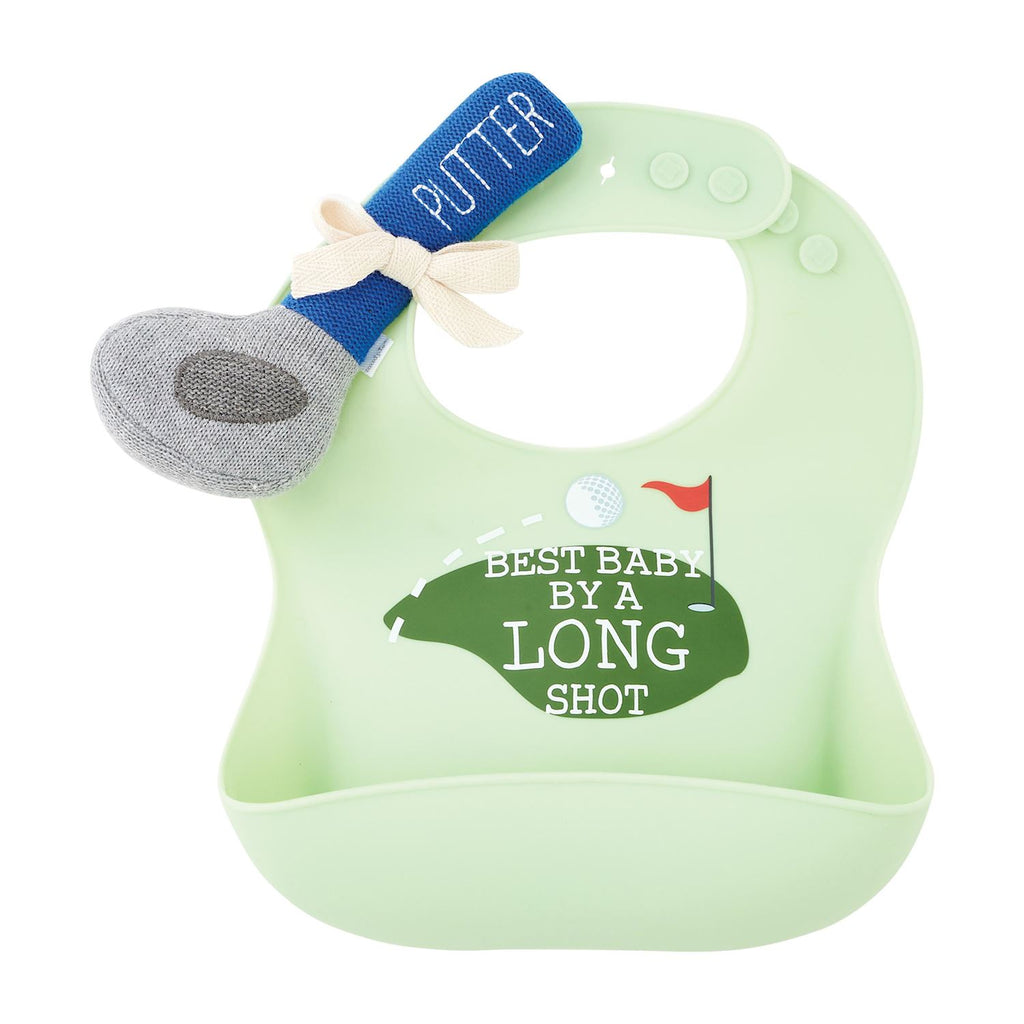 Golf Bib & Rattle Set