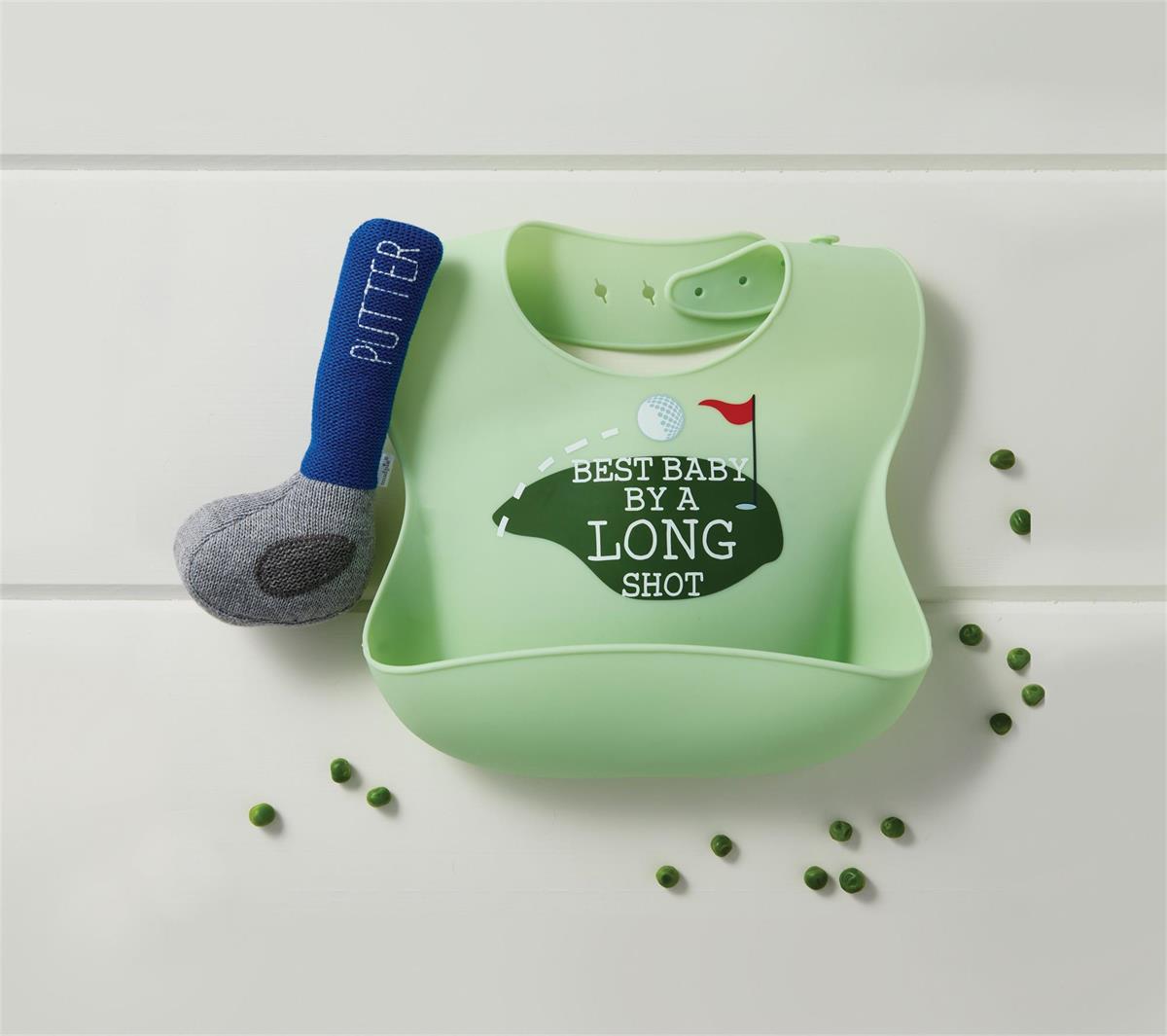 Golf Bib & Rattle Set