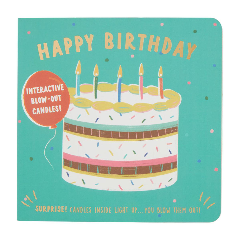 Happy Birthday Book Blow out Candle Feature