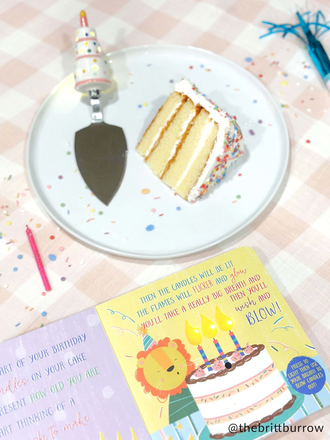 Happy Birthday Book Blow out Candle Feature