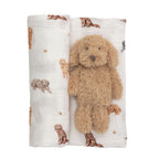 Doodle Stuffed Animal and Blanket