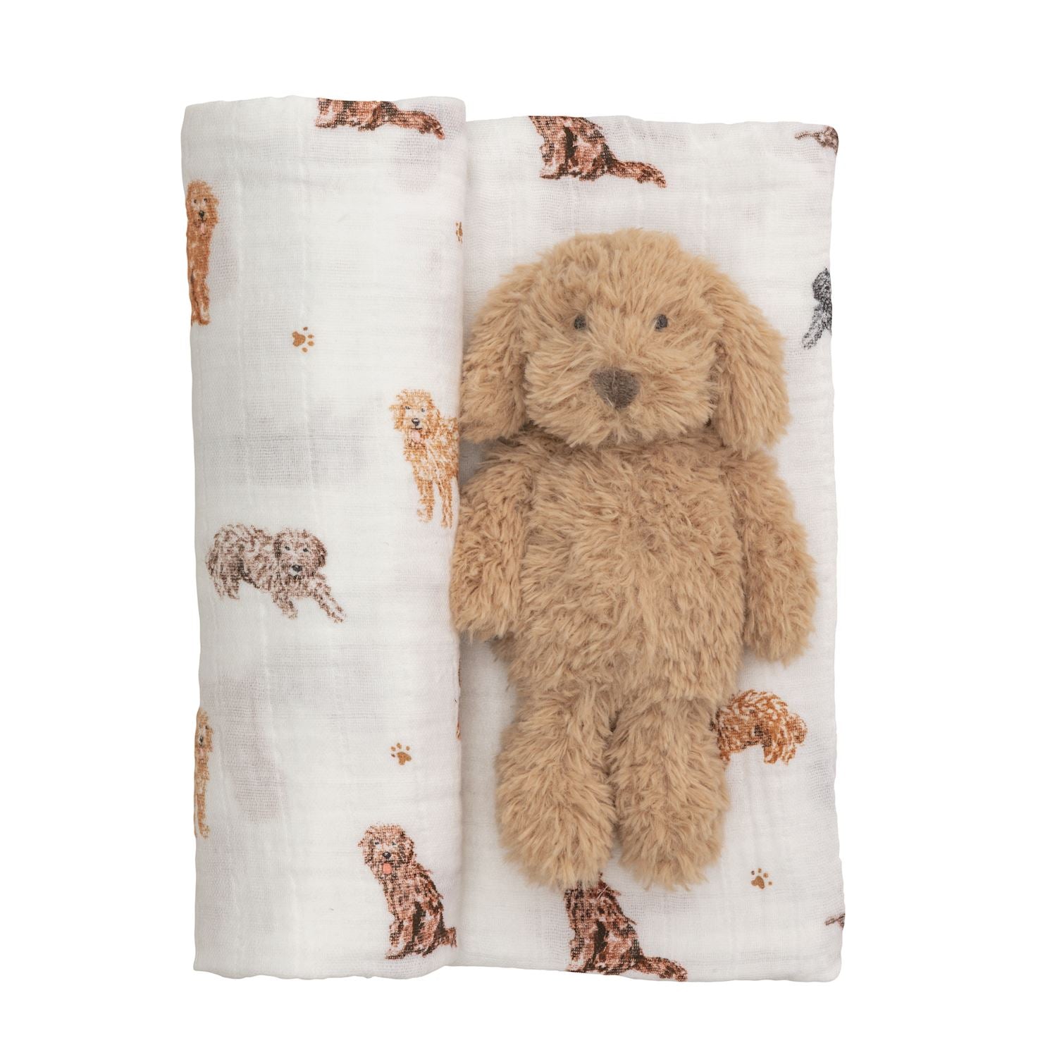 Doodle Stuffed Animal and Blanket