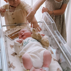 Bamboo Muslin Swaddle Baby Blanket (Teddy Bear)