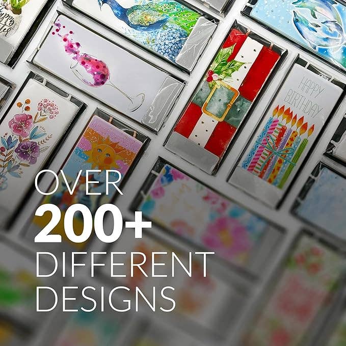 Flat Hand-Crafted 6" Candle - Watercolor Florals Birthday