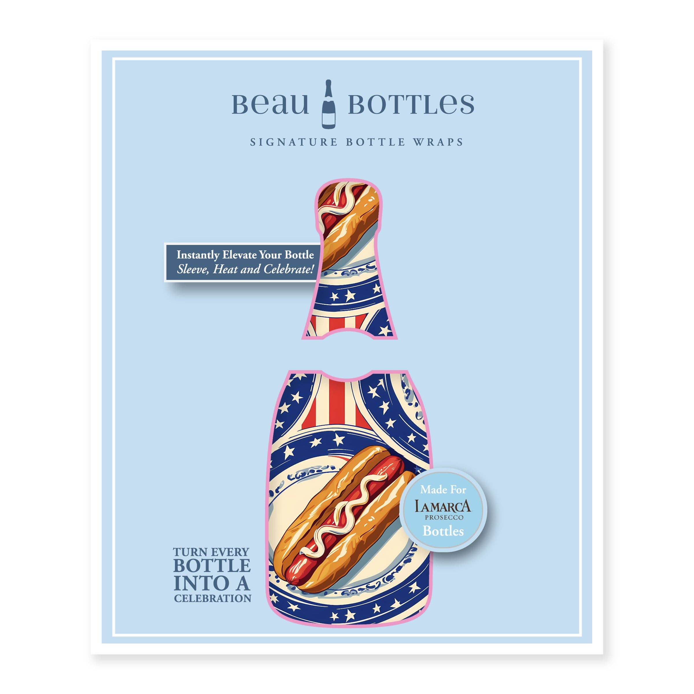 Bottle Wrap Summer Hot Dog - Prosecco Collection