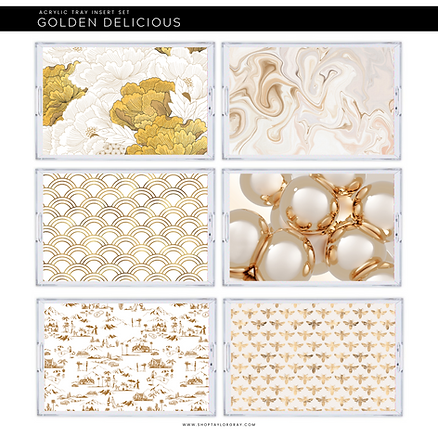 Interchangeable Tray Inserts - Golden Delicious Set of 10