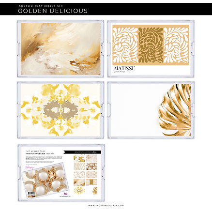 Interchangeable Tray Inserts - Golden Delicious Set of 10