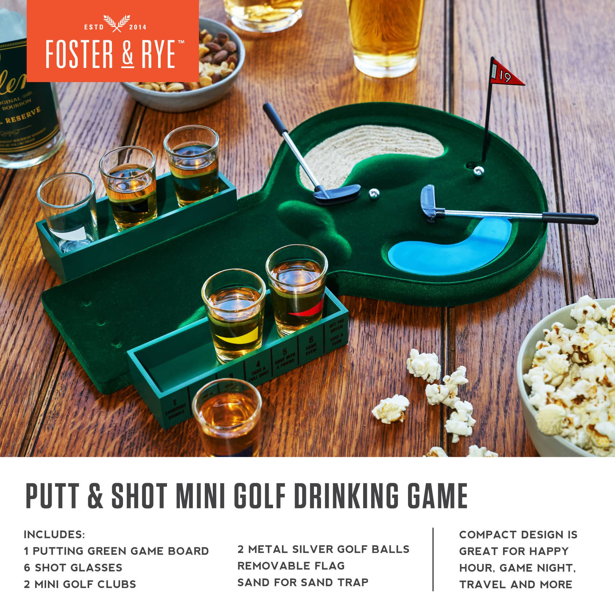 Putt and Shot Mini Golf Drinking Game