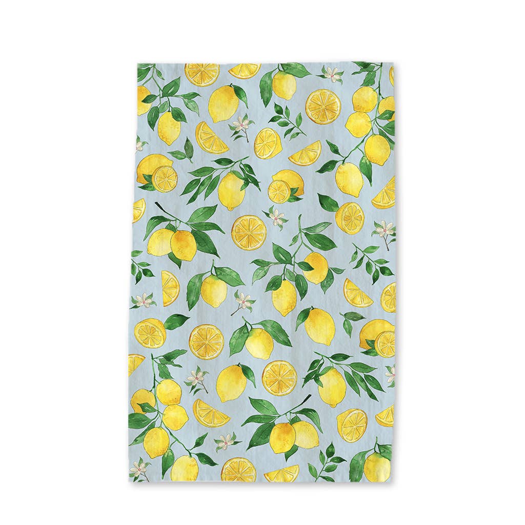 Lemons Tea Towel -  Zesty Summer Fruit