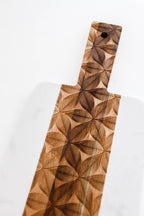 Marble and Wood Serving Tray Cutting Board