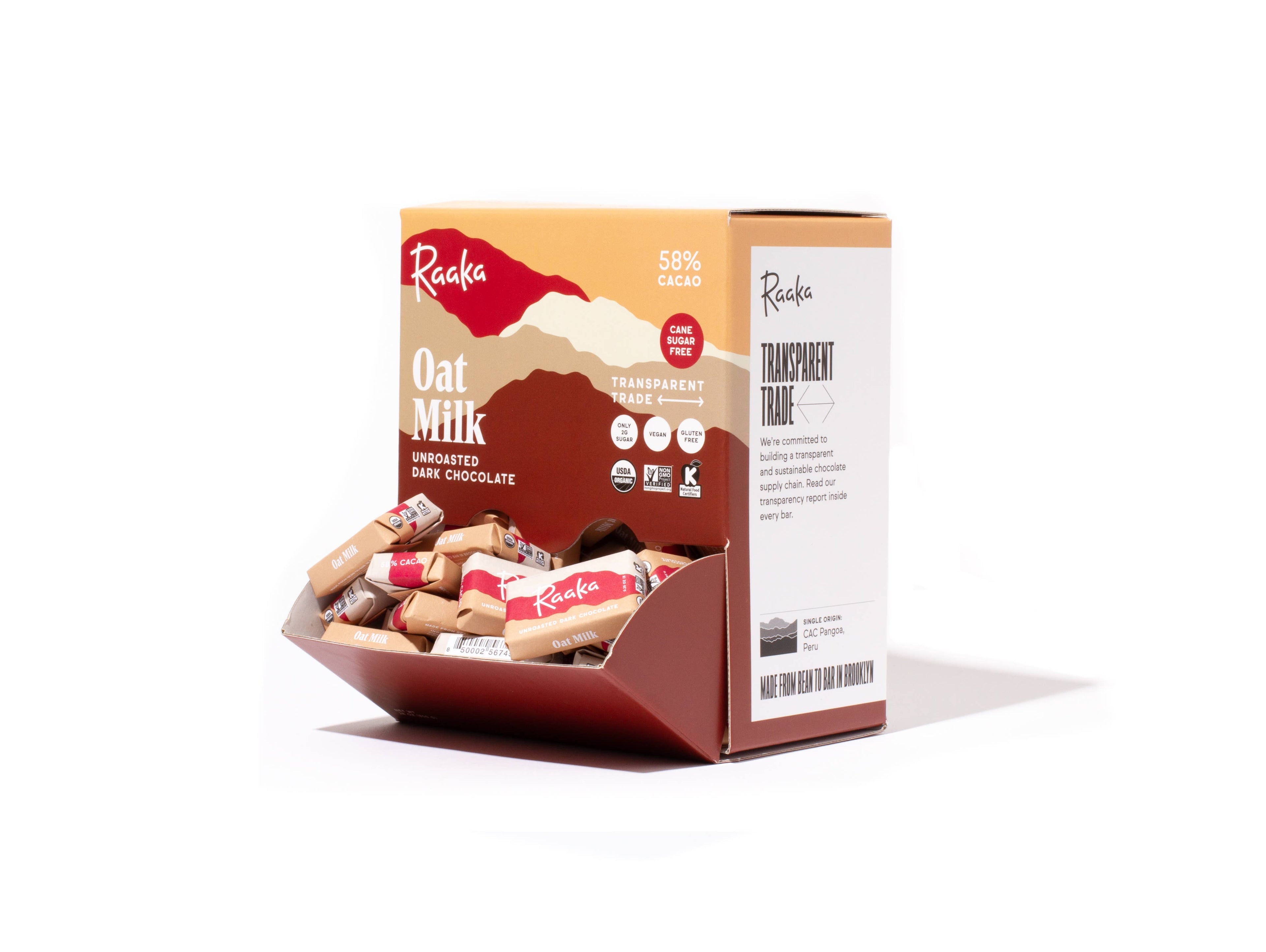 58% Oat Milk Mini Chocolate Bars - $1 Per