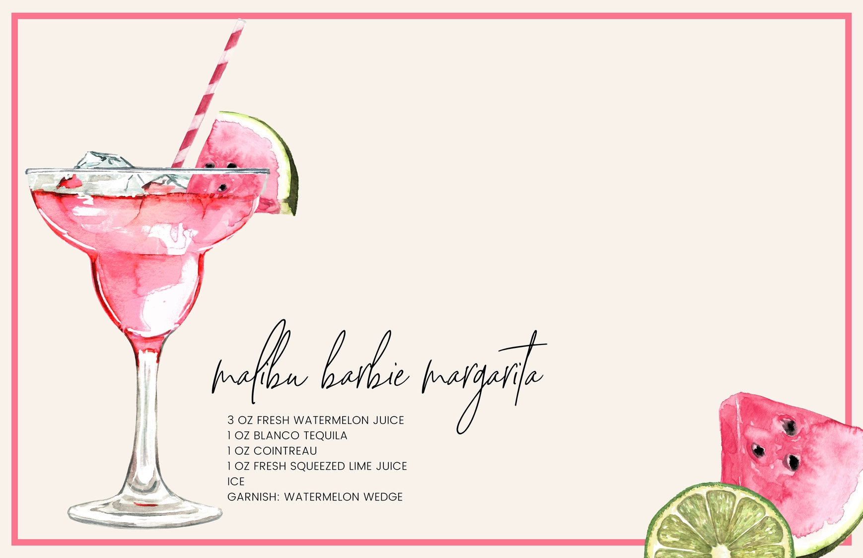 Interchangeable Tray Inserts - Cocktails Set of 10