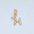 24K Gold Filled Balloon Dog Mini Charm
