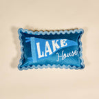 Scalloped Rectangle Throw Pillow–Lake House