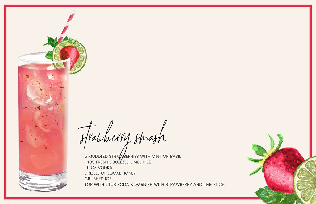 Interchangeable Tray Inserts - Cocktails Set of 10