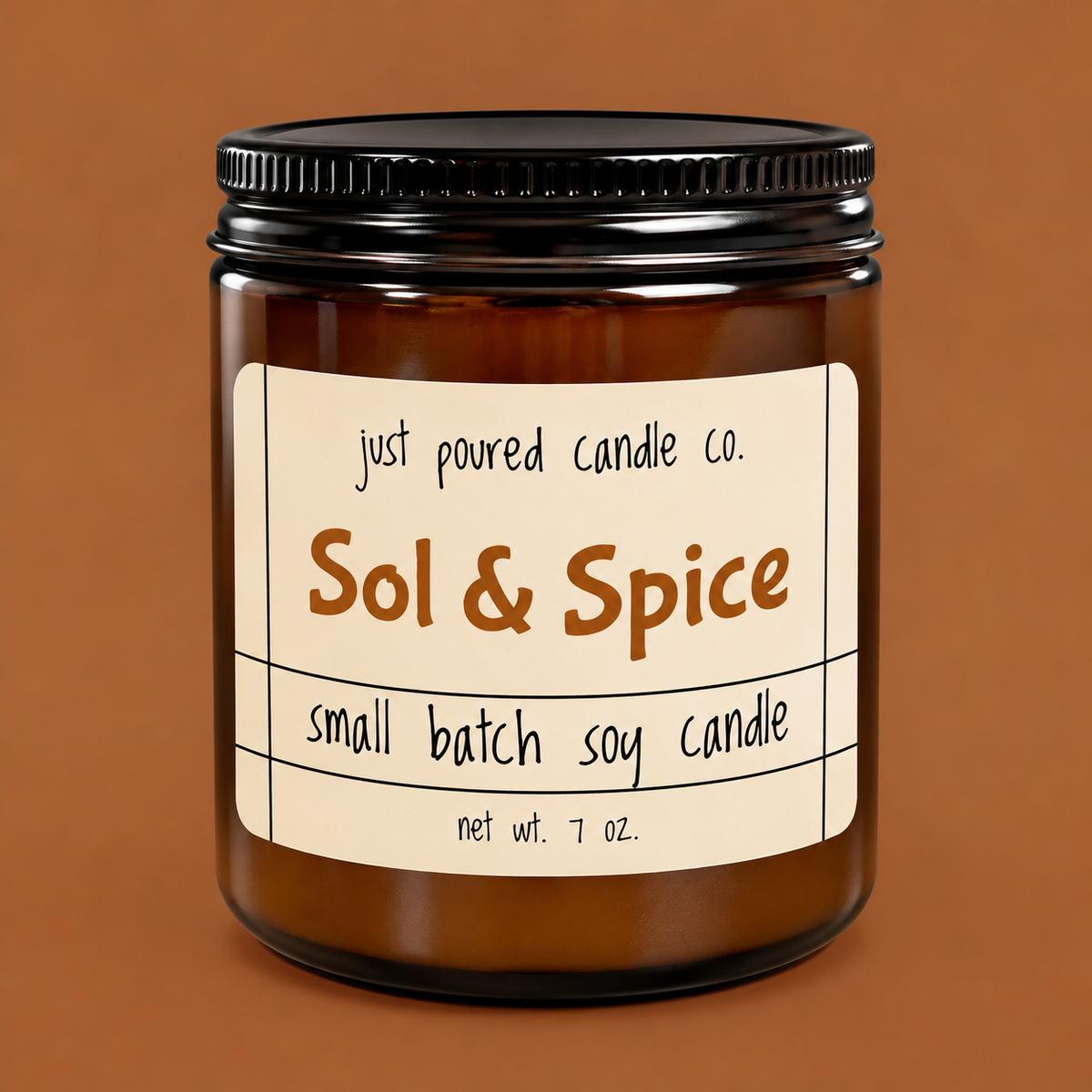 Just Poured Candle Co. - 7oz Small Batch Soy Candles