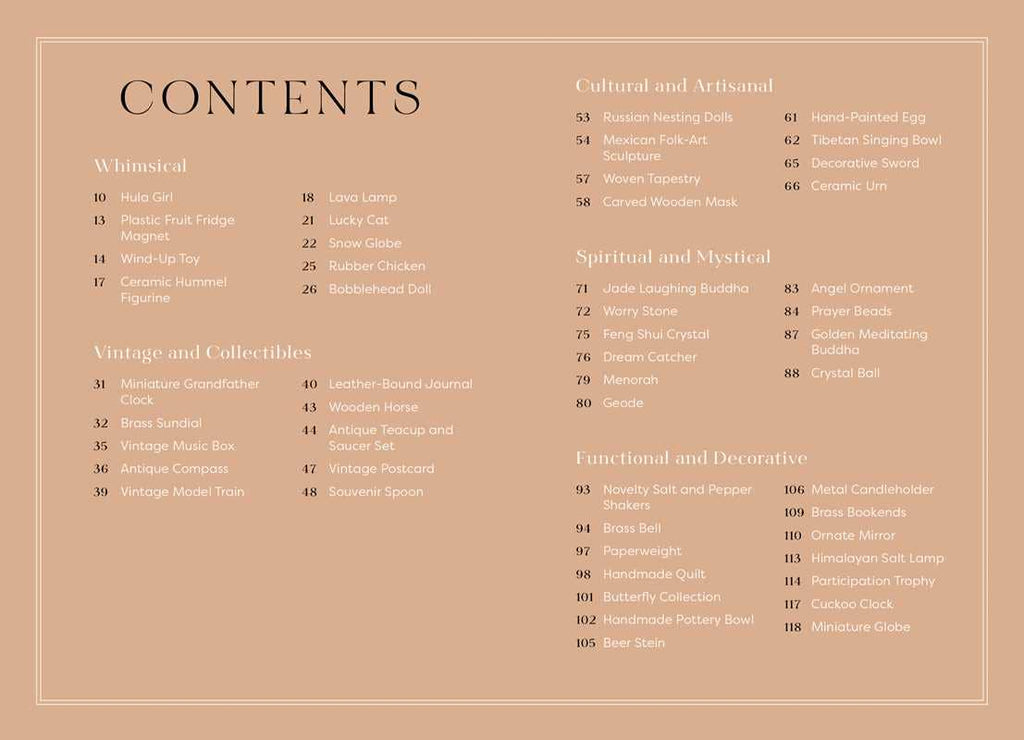 Tchotchkes and their F*cked-Up Thoughts by Elisabeth Saake: Hardcover; 120 pages / English