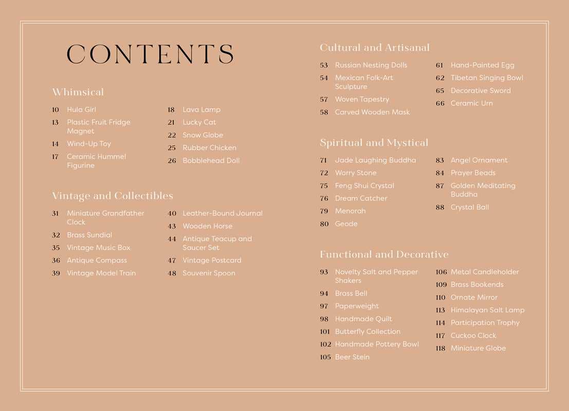 Tchotchkes and their F*cked-Up Thoughts by Elisabeth Saake: Hardcover; 120 pages / English