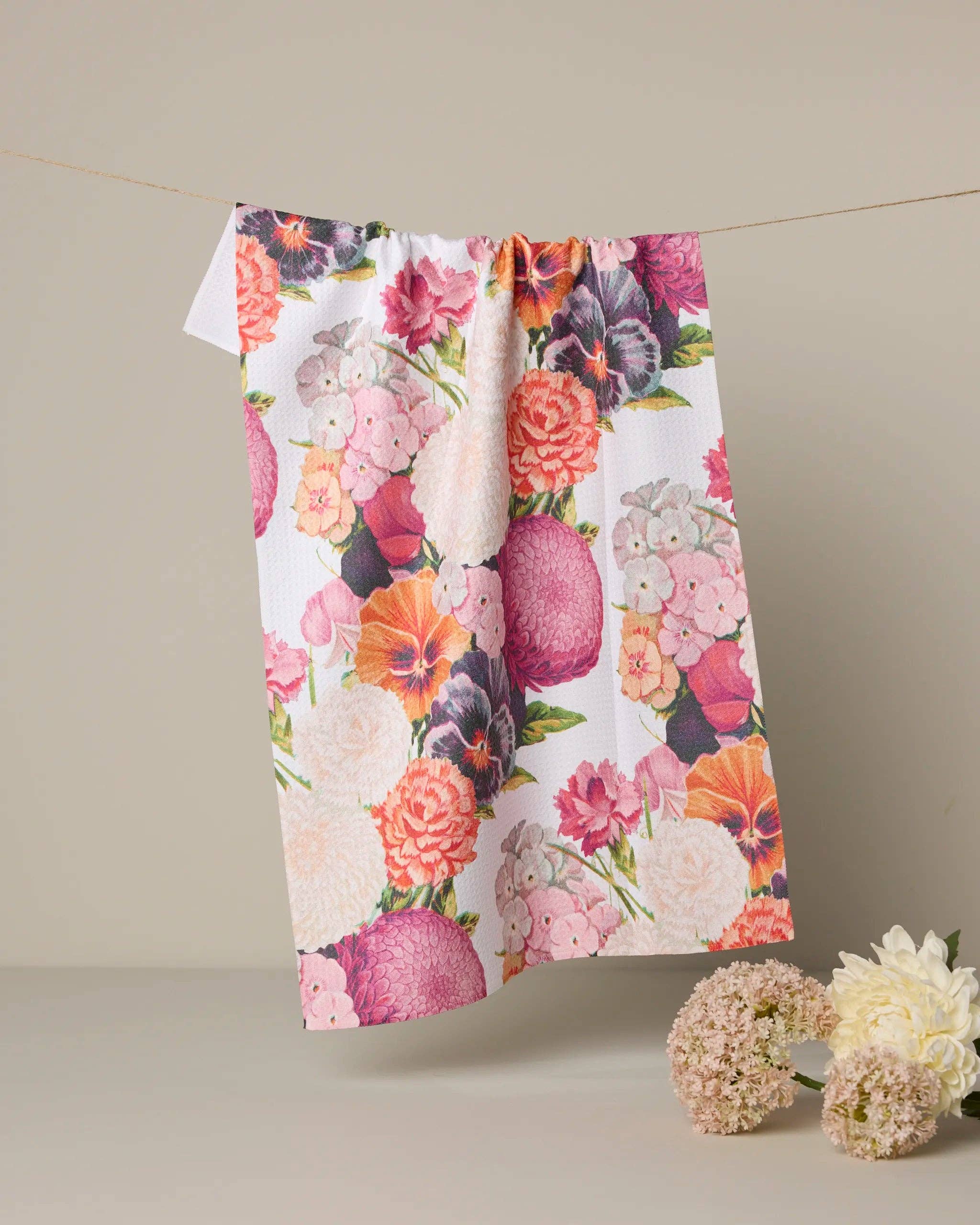 Ecstatic Blooms Tea Towel