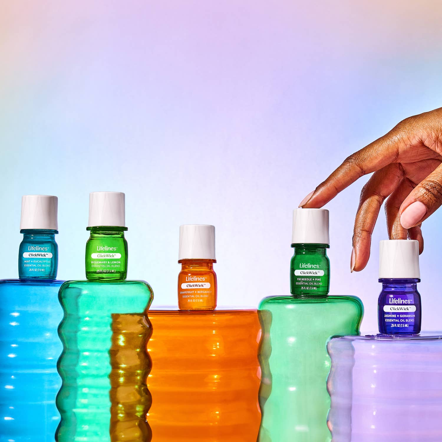 Flameless Candle Diffuser - Frosted Glass (Cream)