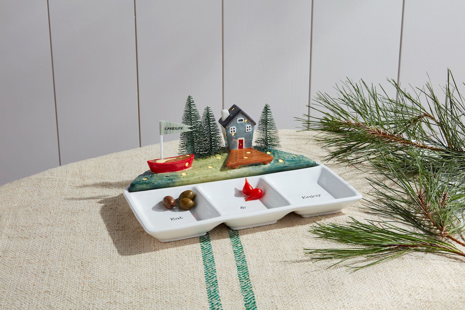 Lake Large Scene Sitter