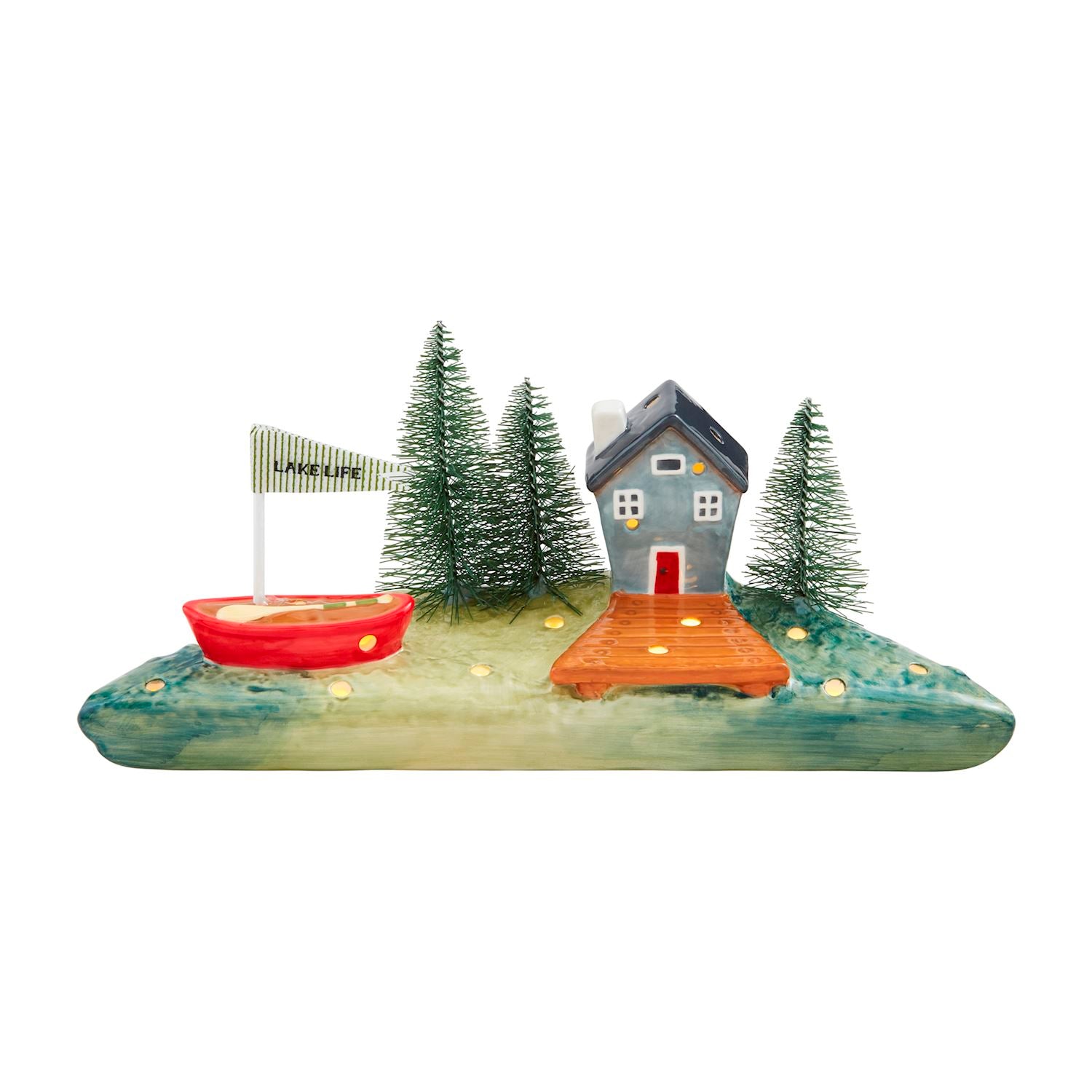 Lake Large Scene Sitter