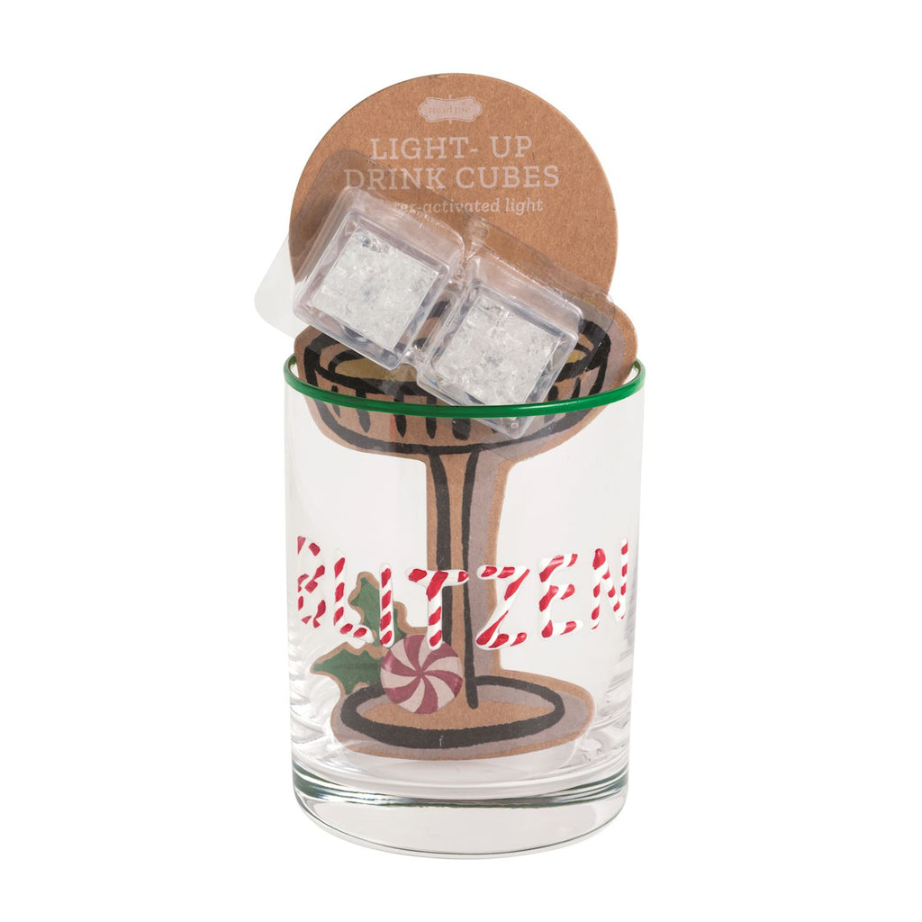 Christmas Light Cube & Glass