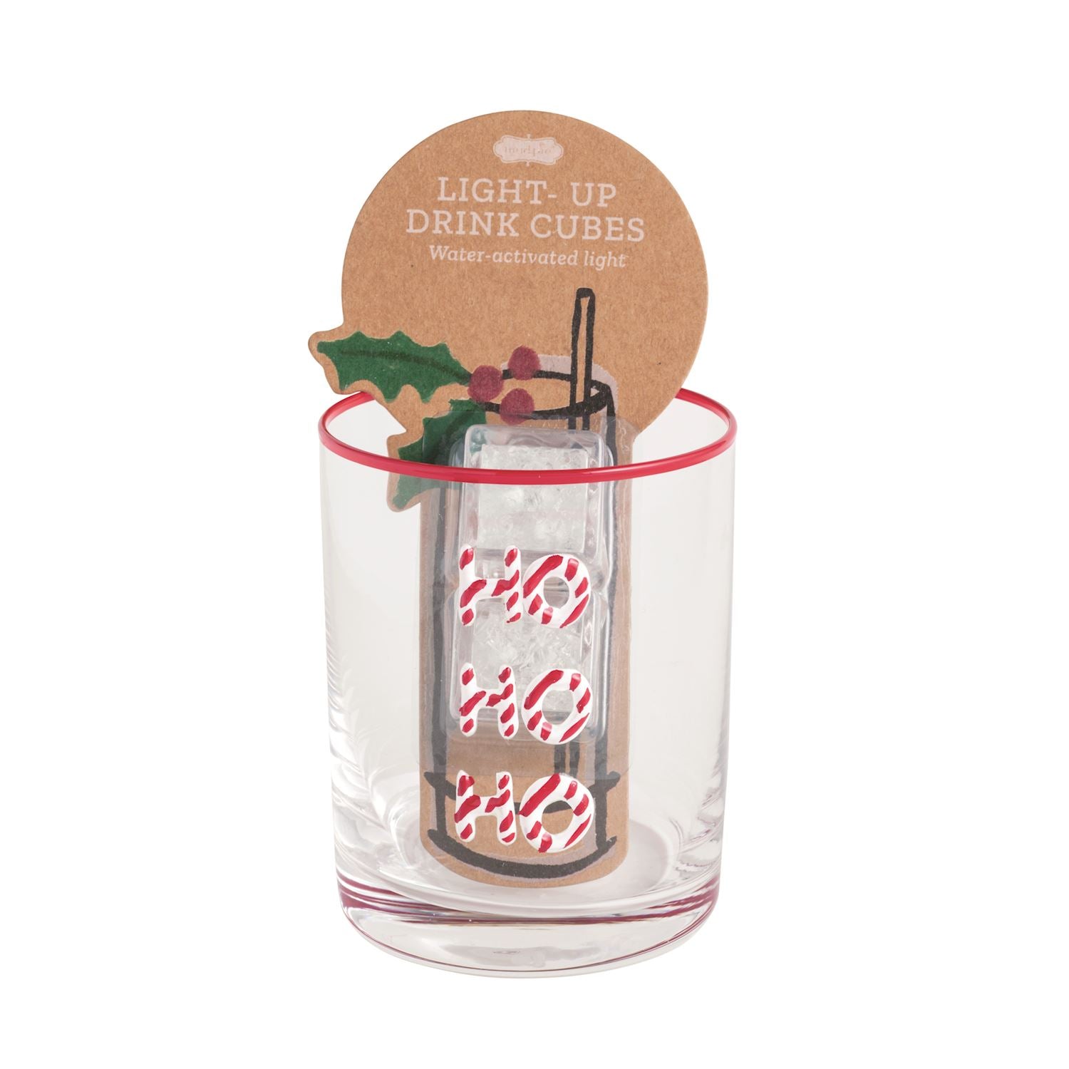 Christmas Light Cube & Glass