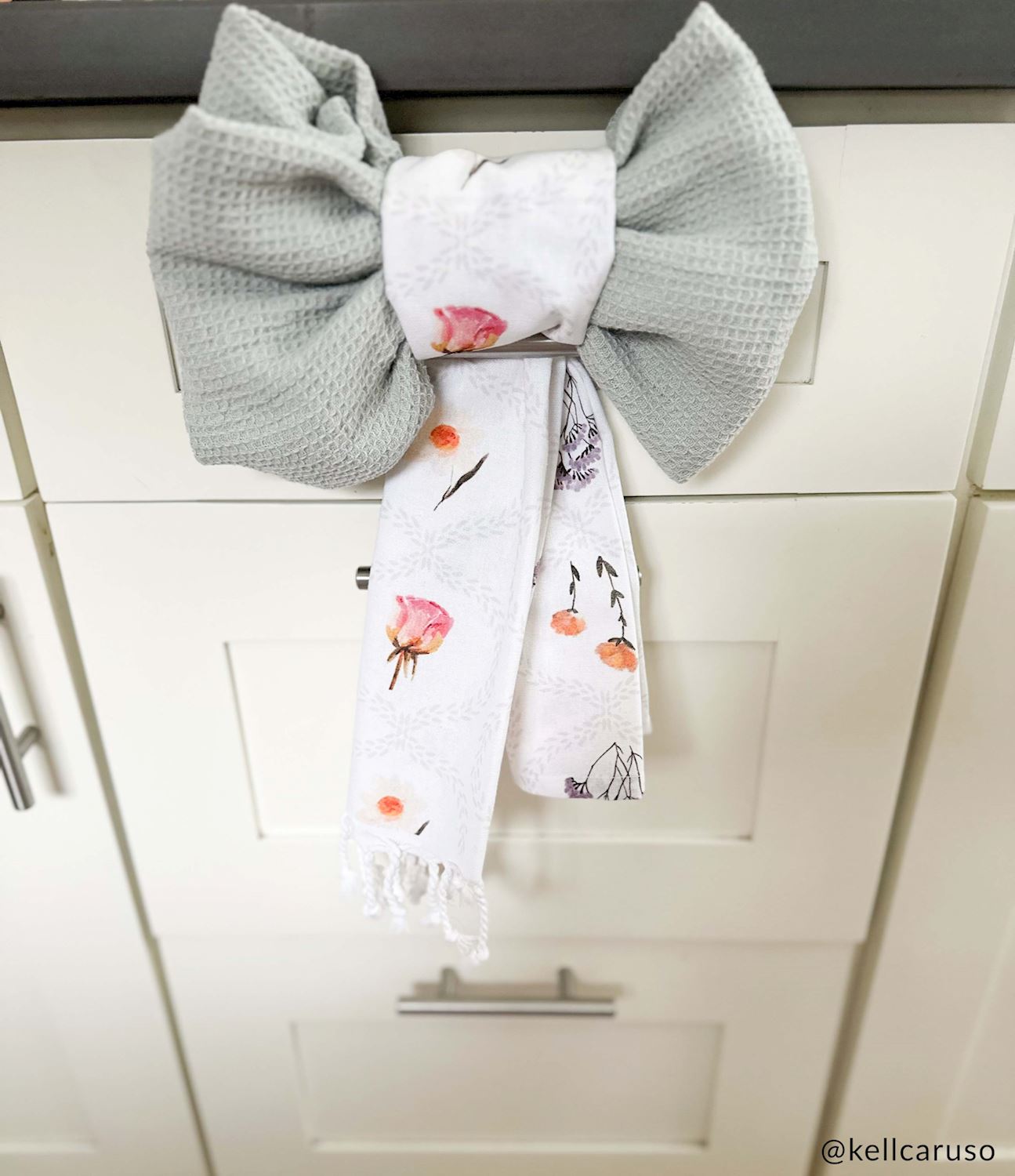 Trellis Pattern Dish Towel Set