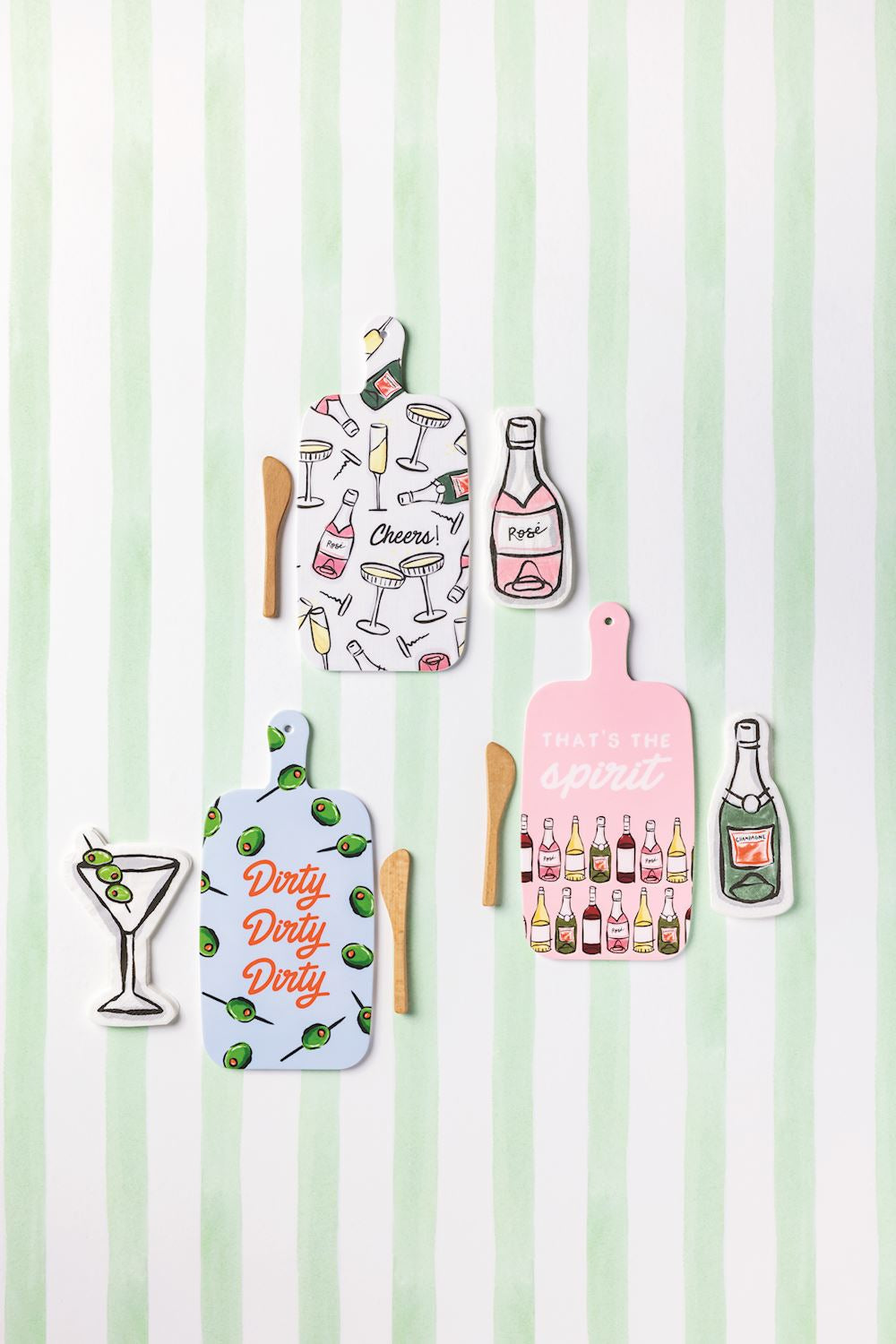 Bar Melamine Board & Napkin Sets