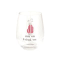 Sink ‘em & drink ‘em, Bling Wine Glass