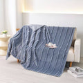 Plush Flunnel Throw – 50x60" Grey