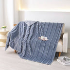 Plush Flunnel Throw – 50x60" Grey