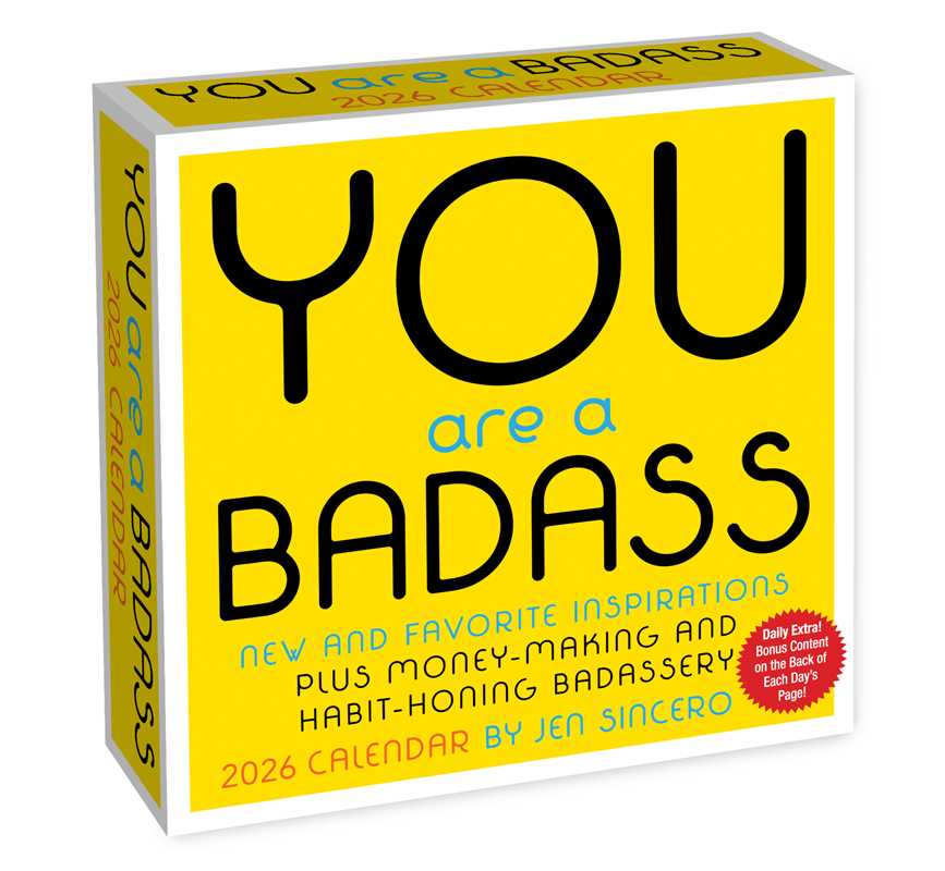 You Are a Badass 2026 Day-to-Day Calendar by Jen  Sincero: Calendar; 640 pages / English