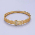 Gold Belt Buckle Bracelet