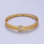 Gold Belt Buckle Bracelet