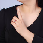 14K Gold Filled Minimalist Colorful Baguette Ring, Gold Mini