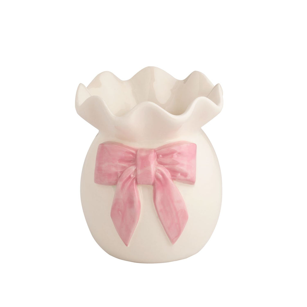Bow Ruffle Bud Vase