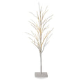 Glint Led Tree Tall White Plastic Christmas