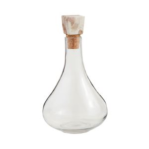 Tall Marble Glass Decanter